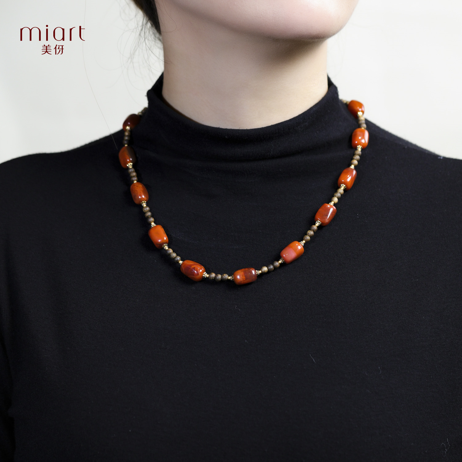 沉香美伢【光阴】沉香奇楠 配随型火焰纹 吊坠CX62406009