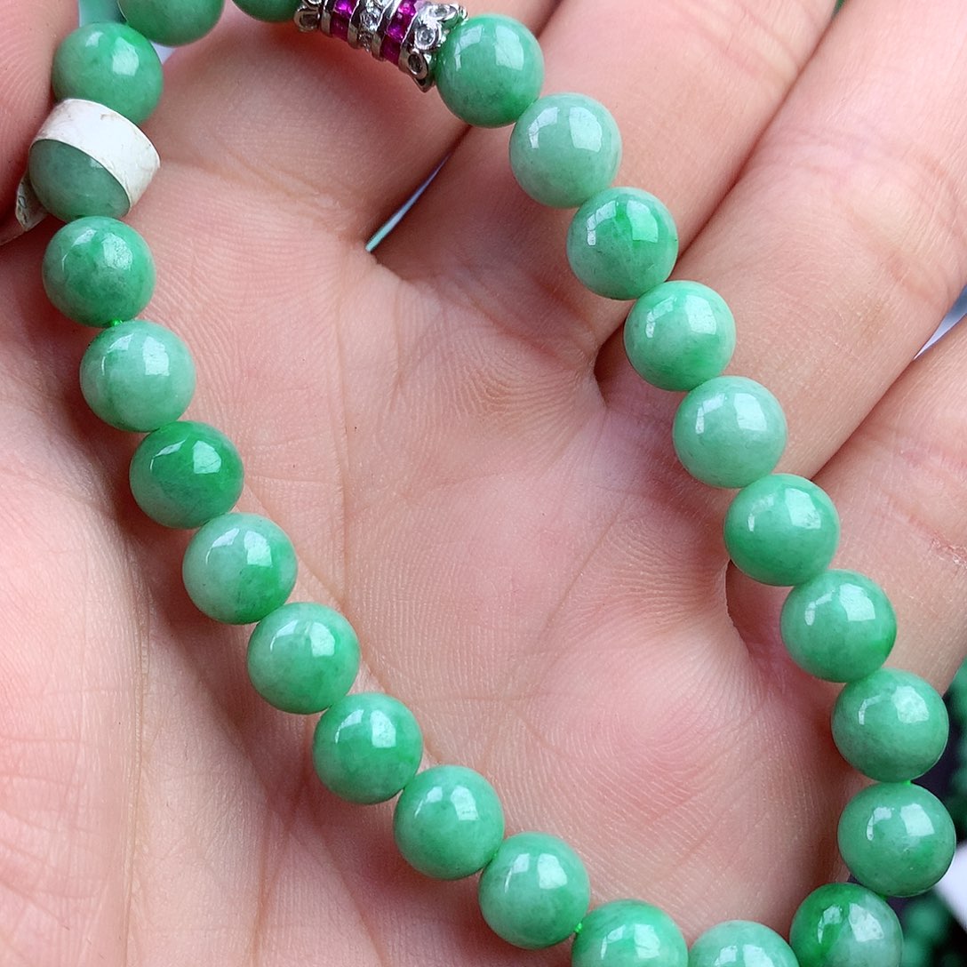 未镶嵌手链翡翠手串