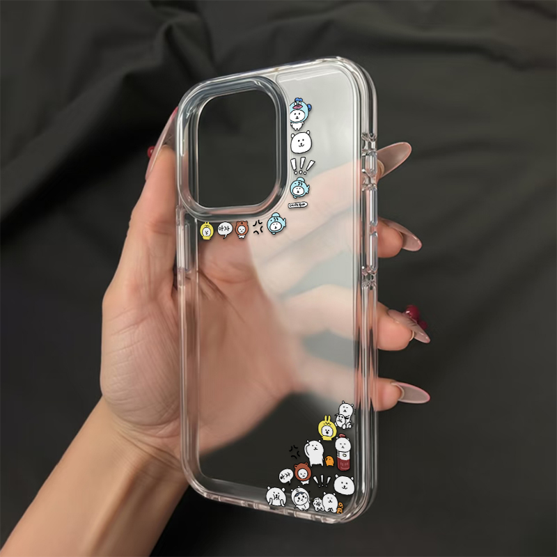奥菲顿小小自嘲熊适用iPhone17/16pro苹果15/14/13/12高透手机壳
