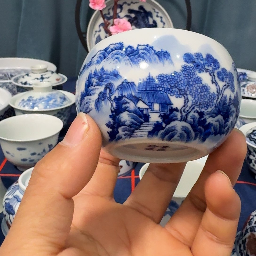 青风瓷影手工手绘