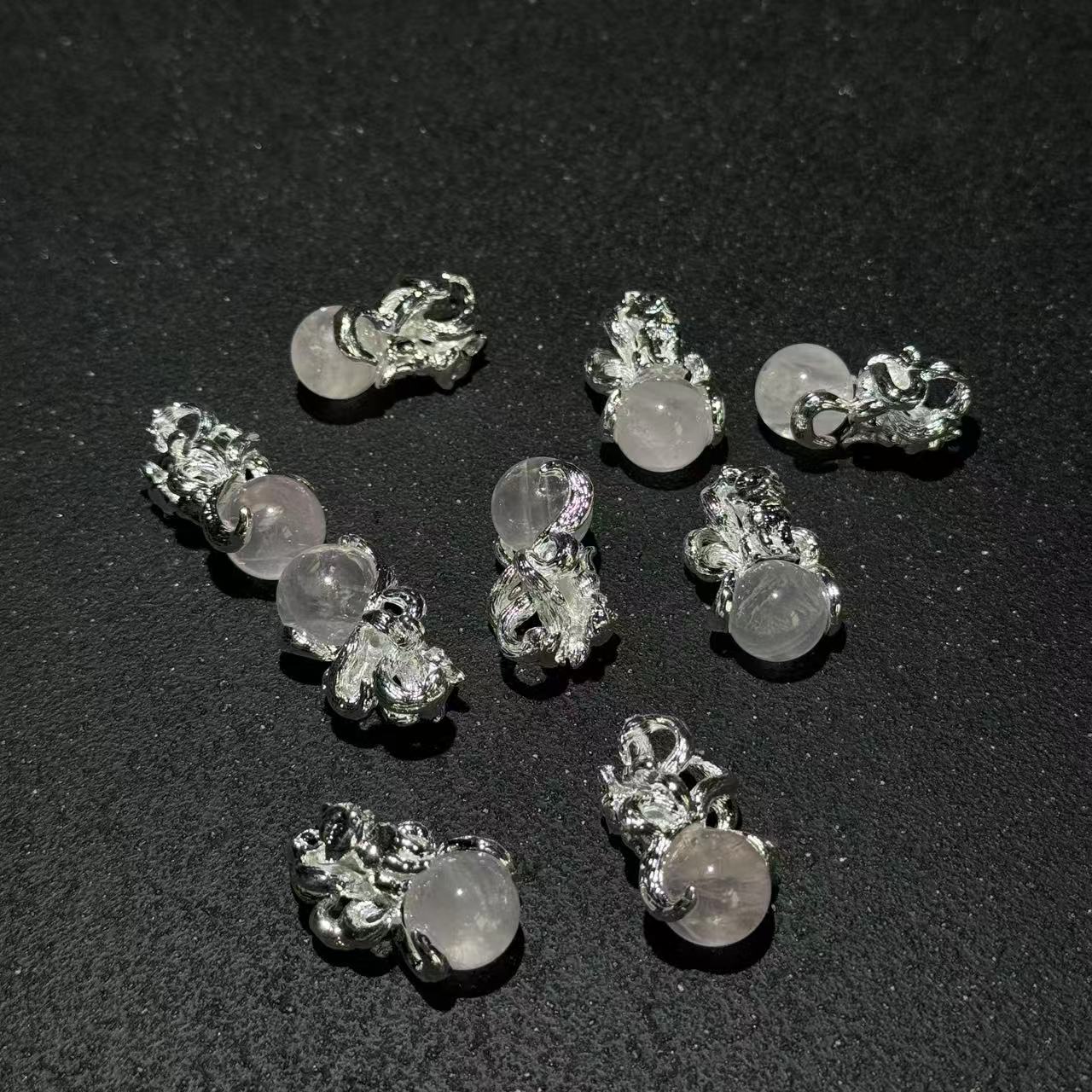 【与帅珠宝】粉水晶配件D052513-多样性发其一