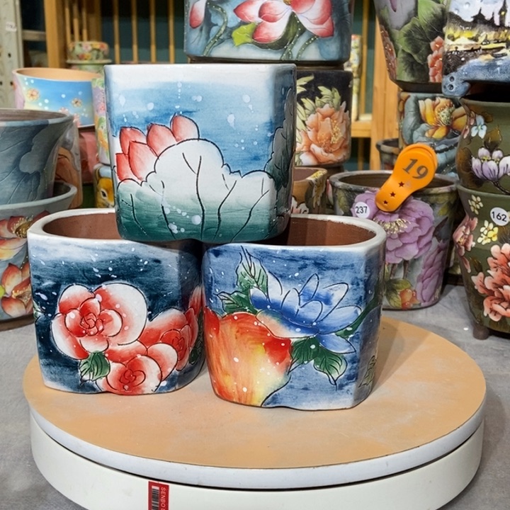 红陶景德镇艺术手绘作品