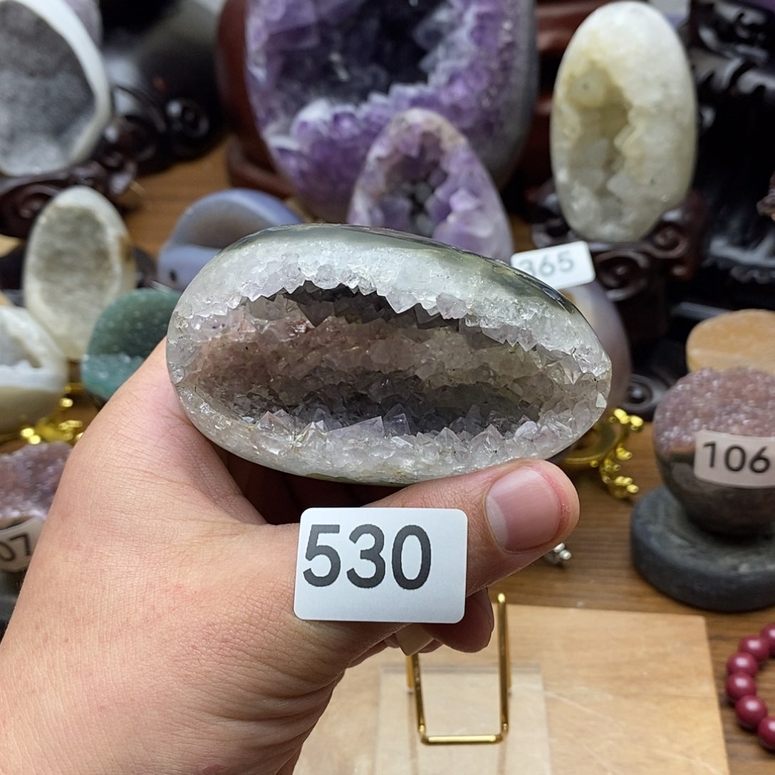 紫晶摆件未镶嵌钱袋子