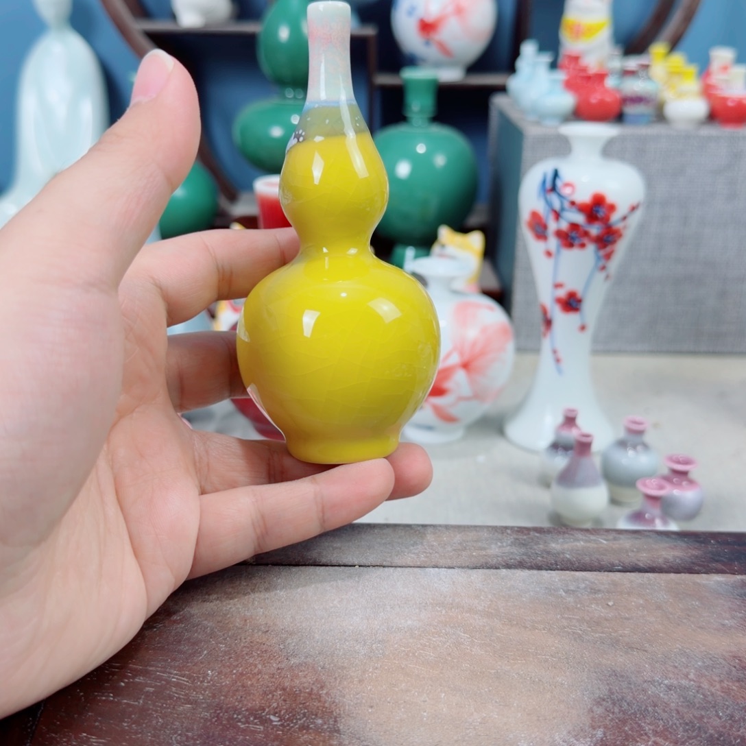 陶瓷手工小花器摆件