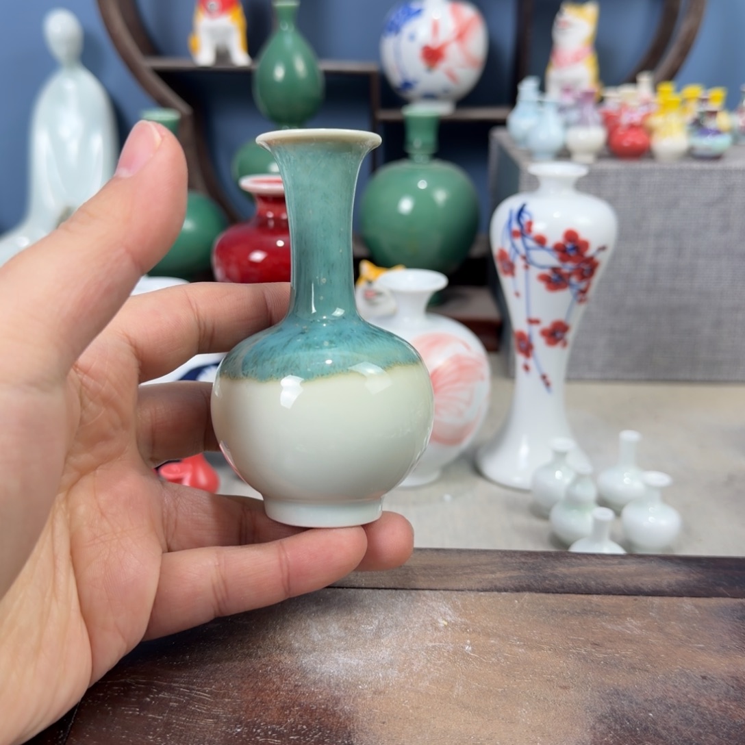 陶瓷手工小花器摆件