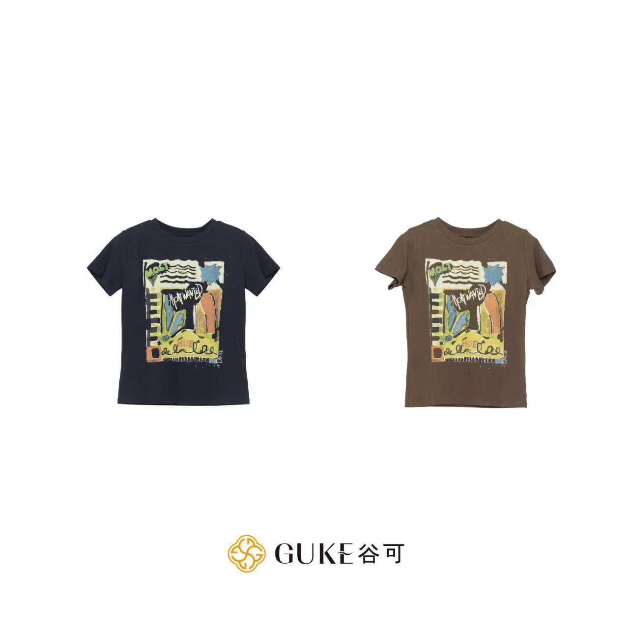GKE/谷可TC2233时尚印花背心半袖