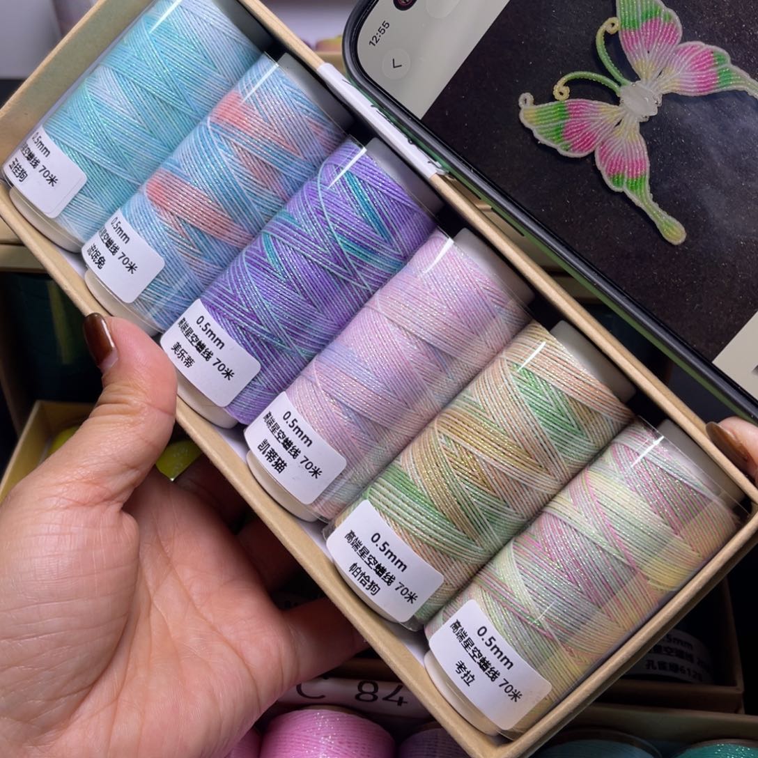 腈纶0.5星空蜡6卷卡通系列