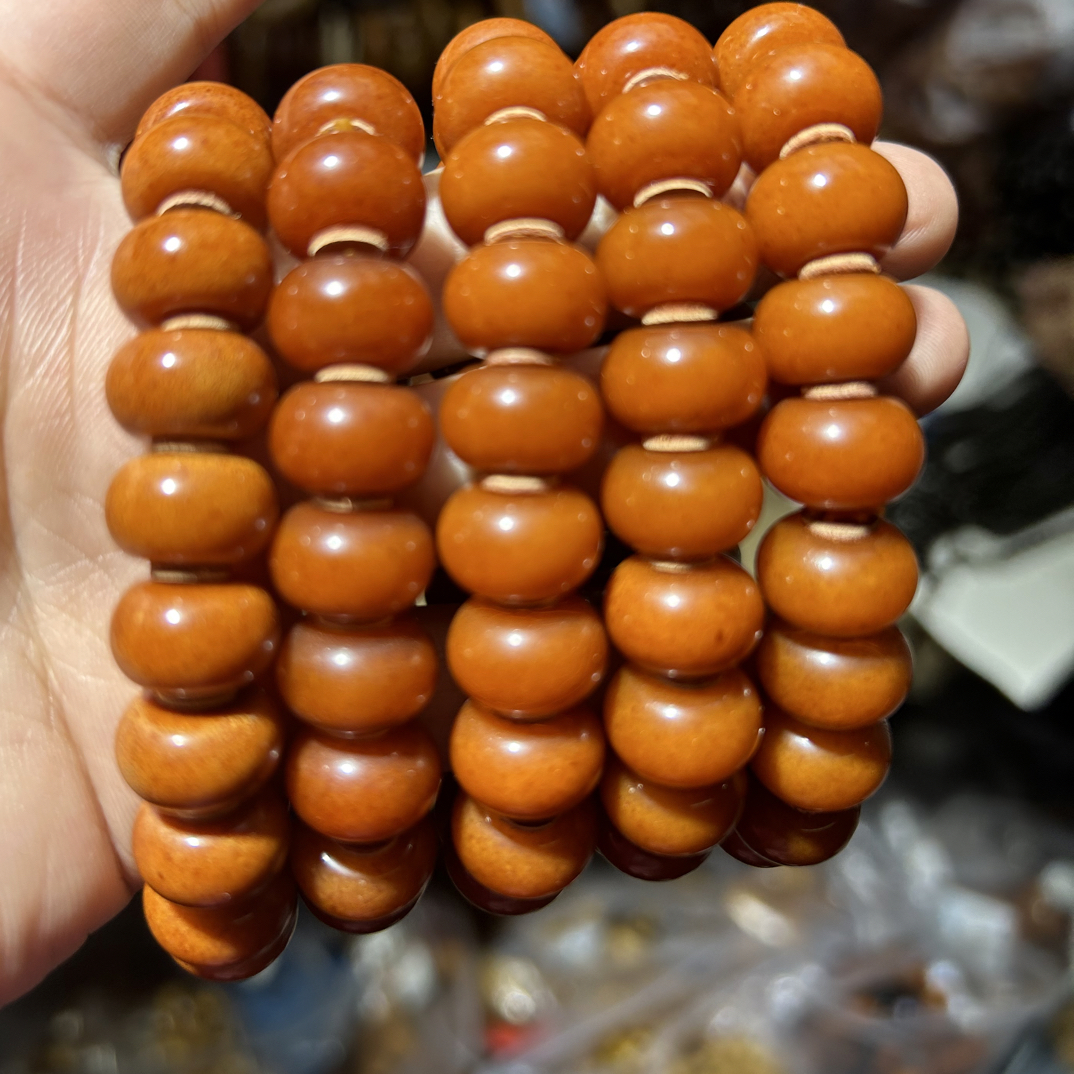 【九珑严选】13帝王黄算盘珠手串多样性发其一
