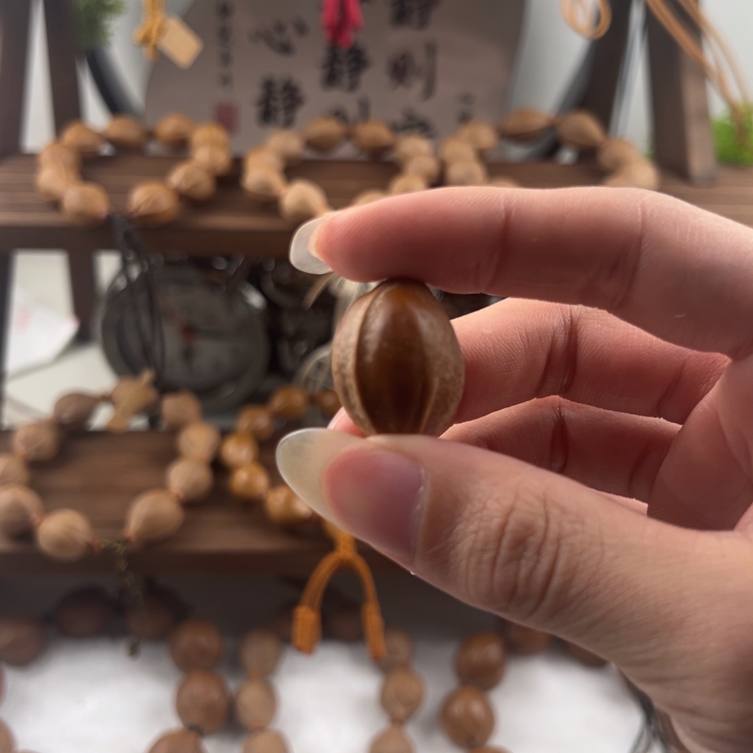 风***^橄榄核手串梅林铁核打底去霜微抛