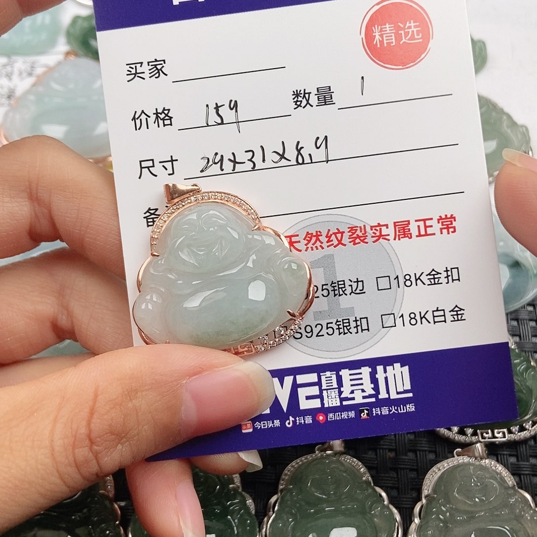 翡翠银S925镶嵌颈饰