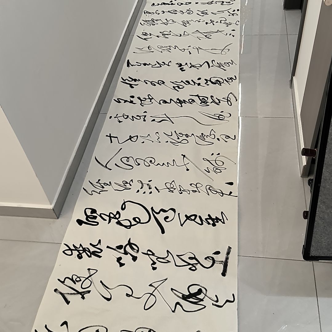 书法将进酒，5米5江南老师书法作品