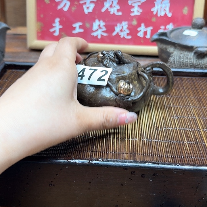纯手工制作粗陶茶具