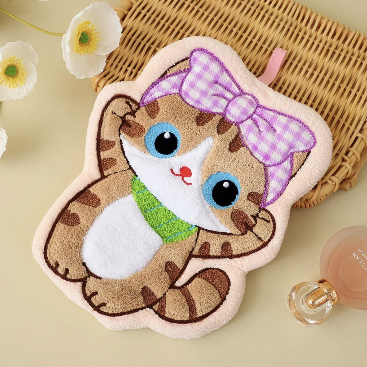 听主播编码～～可爱风毛绒印染柔软吸水速干