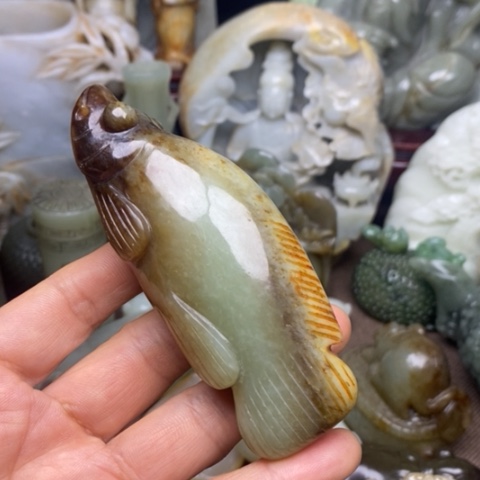 和田玉挂件把件摆件未镶嵌老*