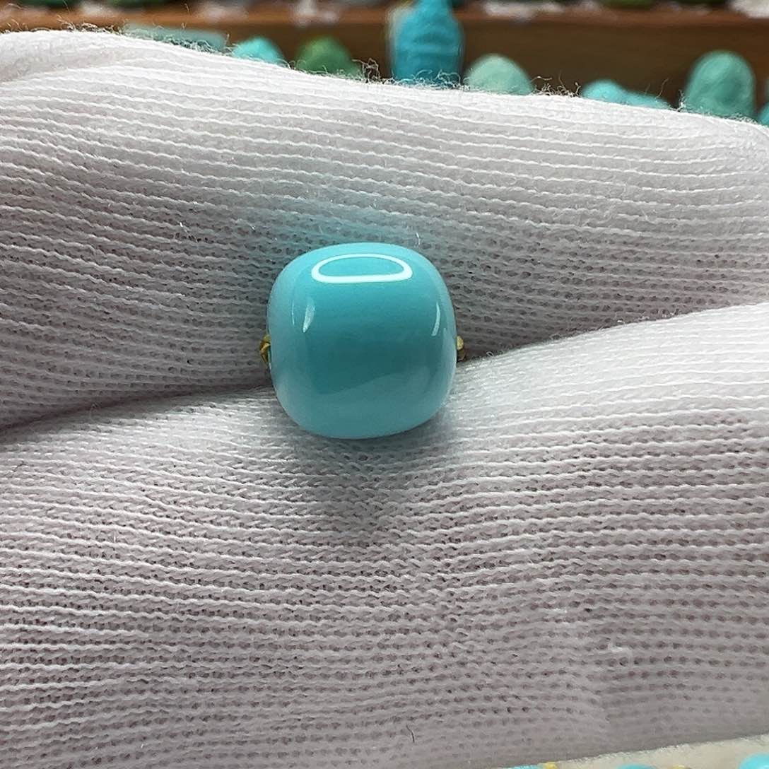 绿松石老型珠 未镶嵌