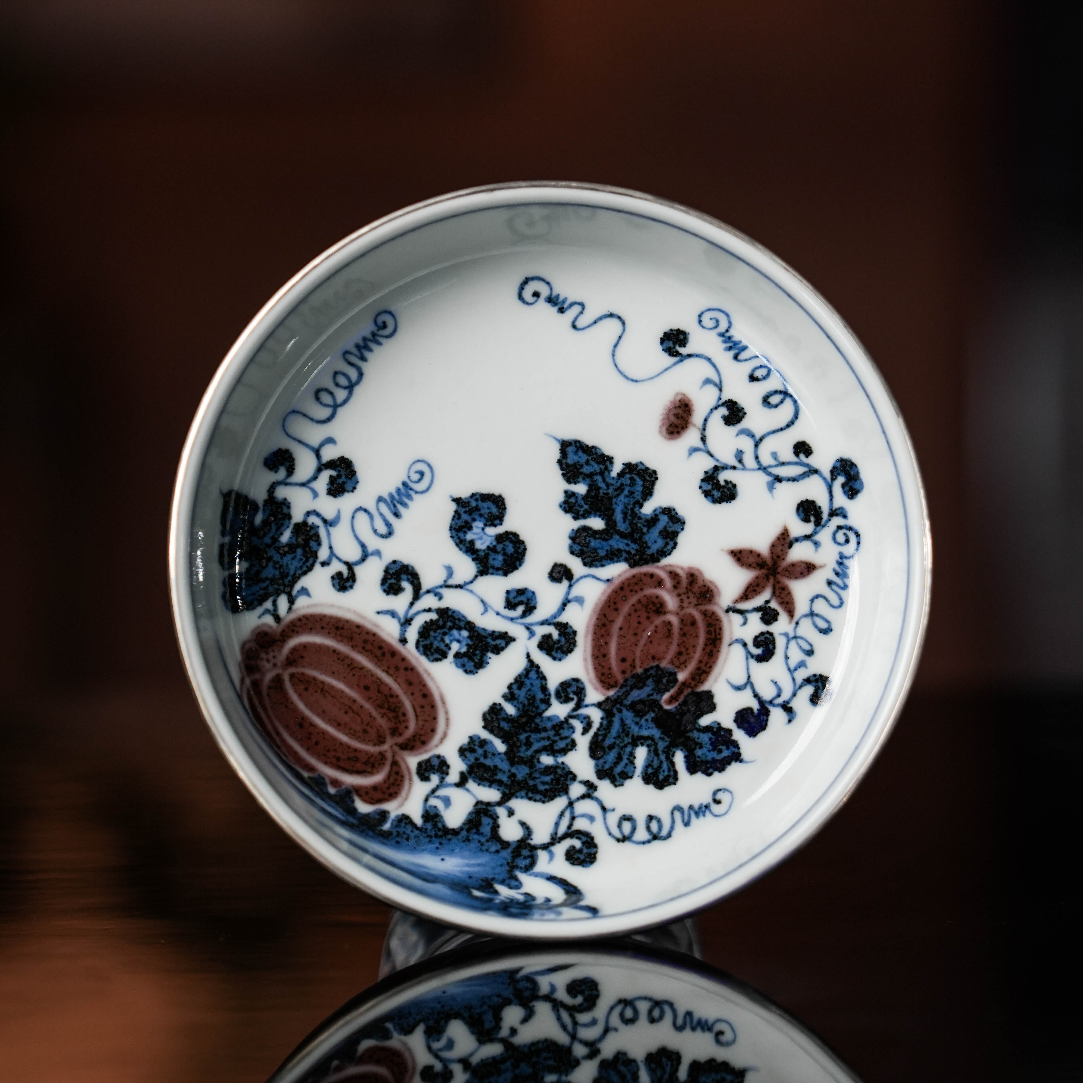 《畅怀堂》枣皮红瓜迭绵绵小壶承