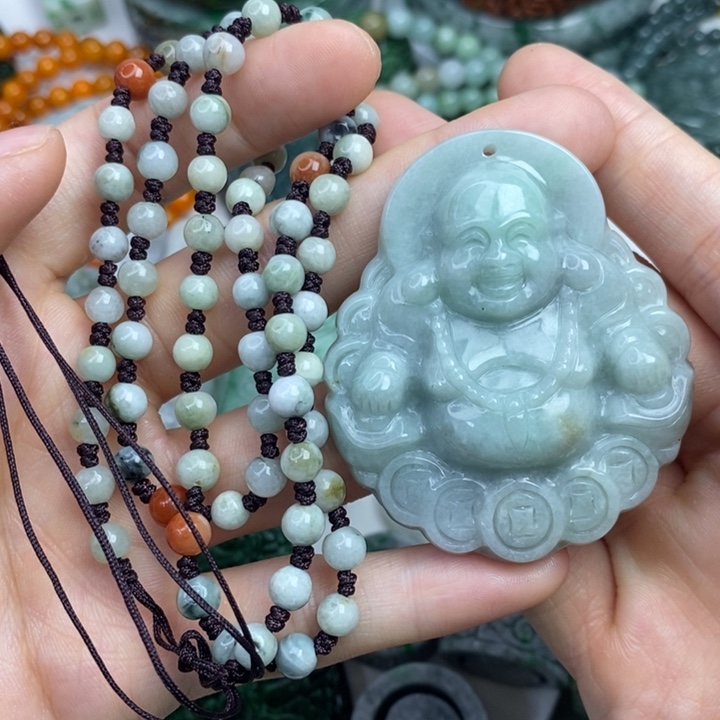 颈饰未镶嵌翡翠吊坠