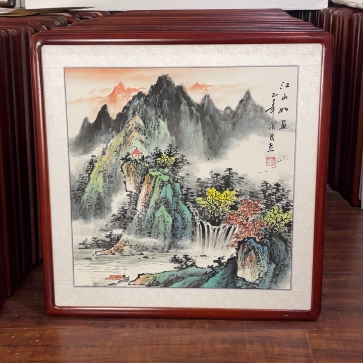 国画带框尺寸63*63厘米