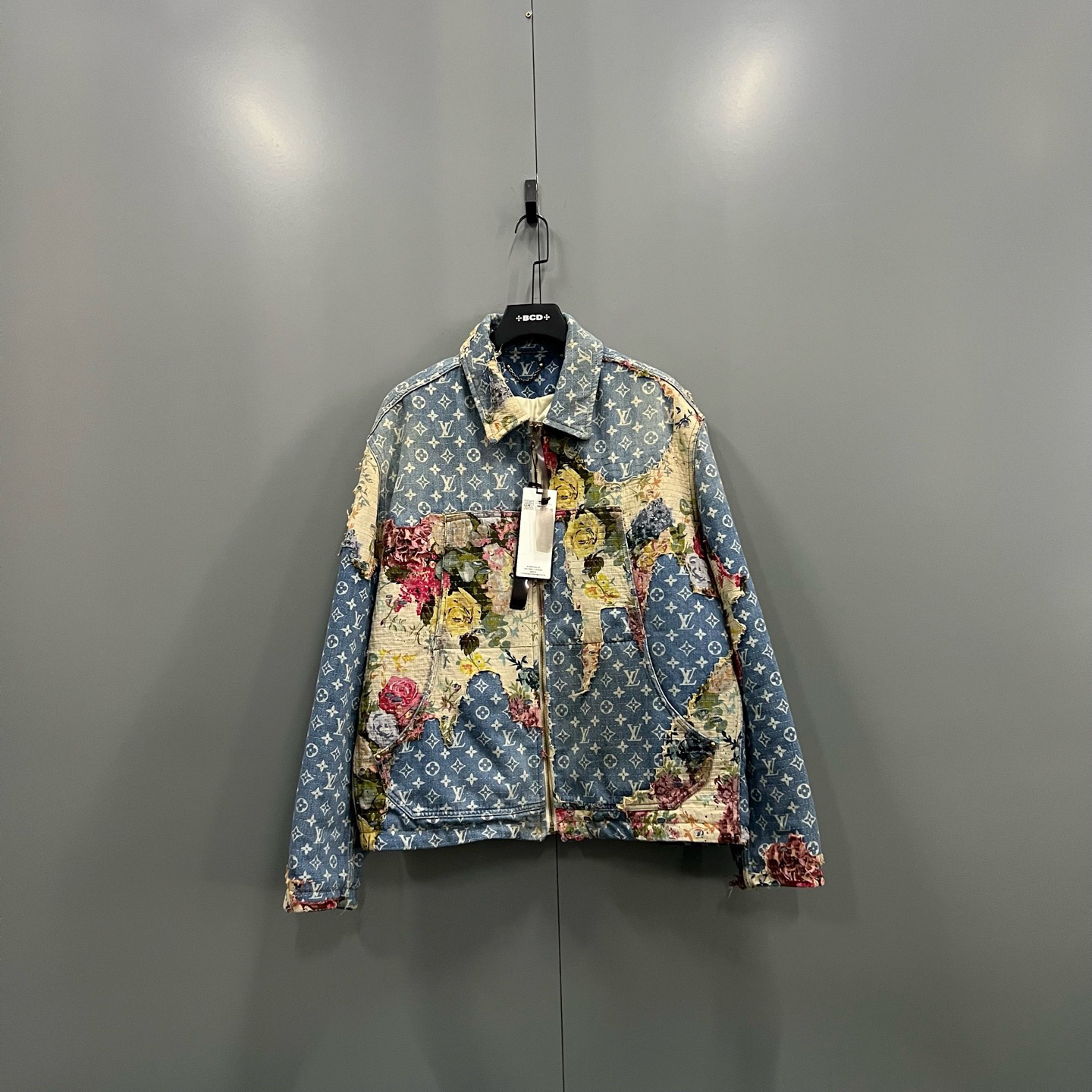 99新 LouisVuitton/路易威登 楠 102572 花卉牛仔外套 50码