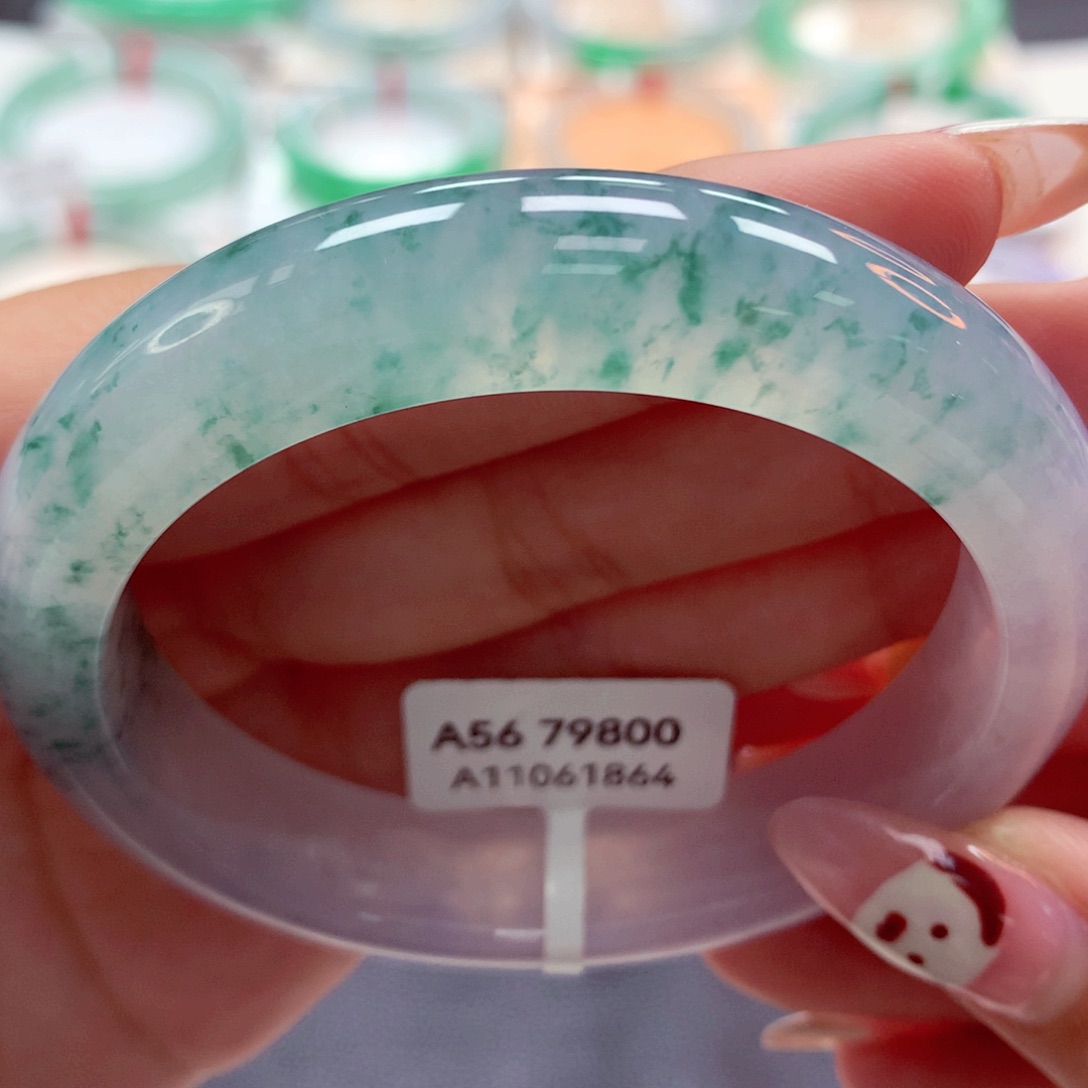 翡翠手镯未镶嵌（莫莫26）56正19号