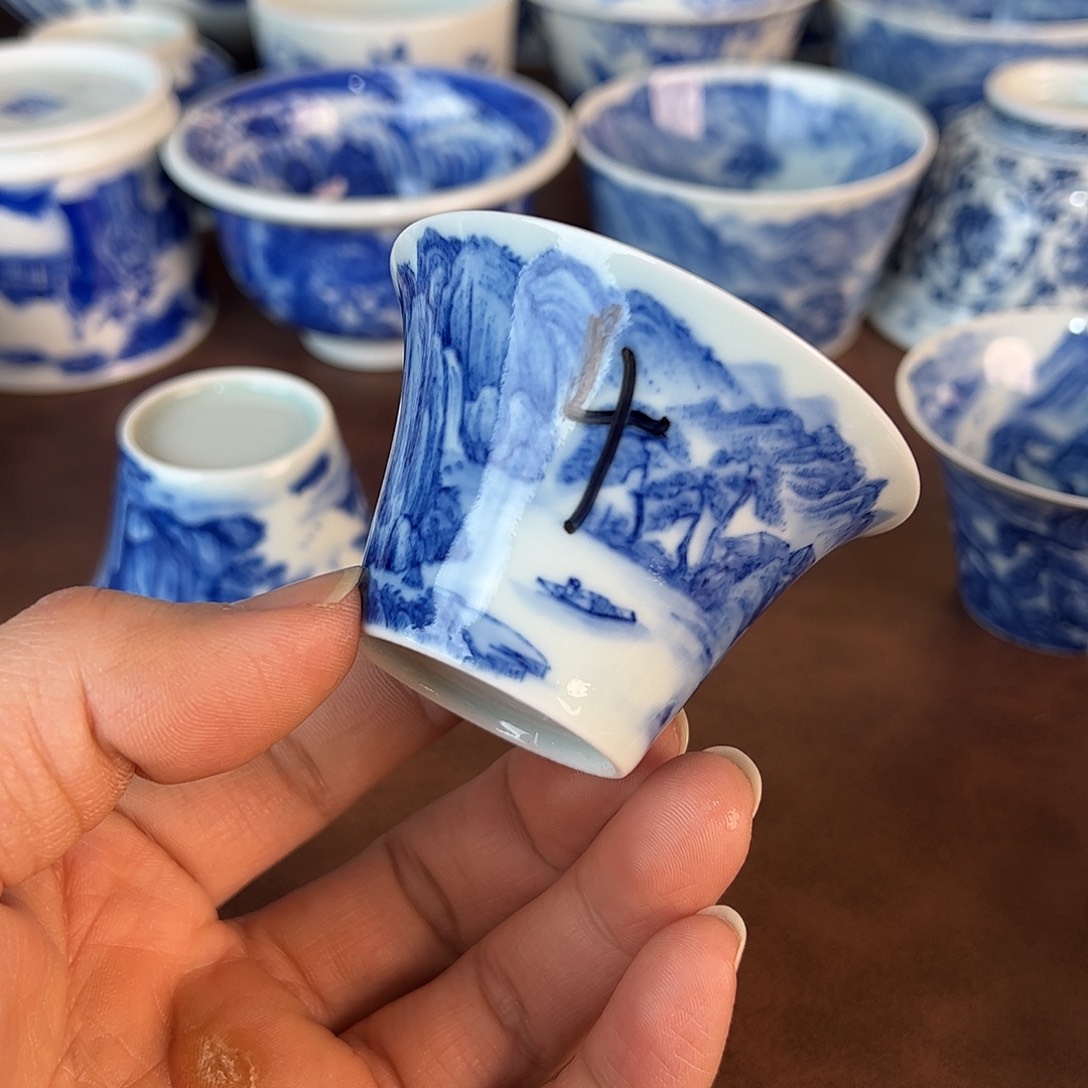 杯二**叔景德镇全手工手绘陶瓷