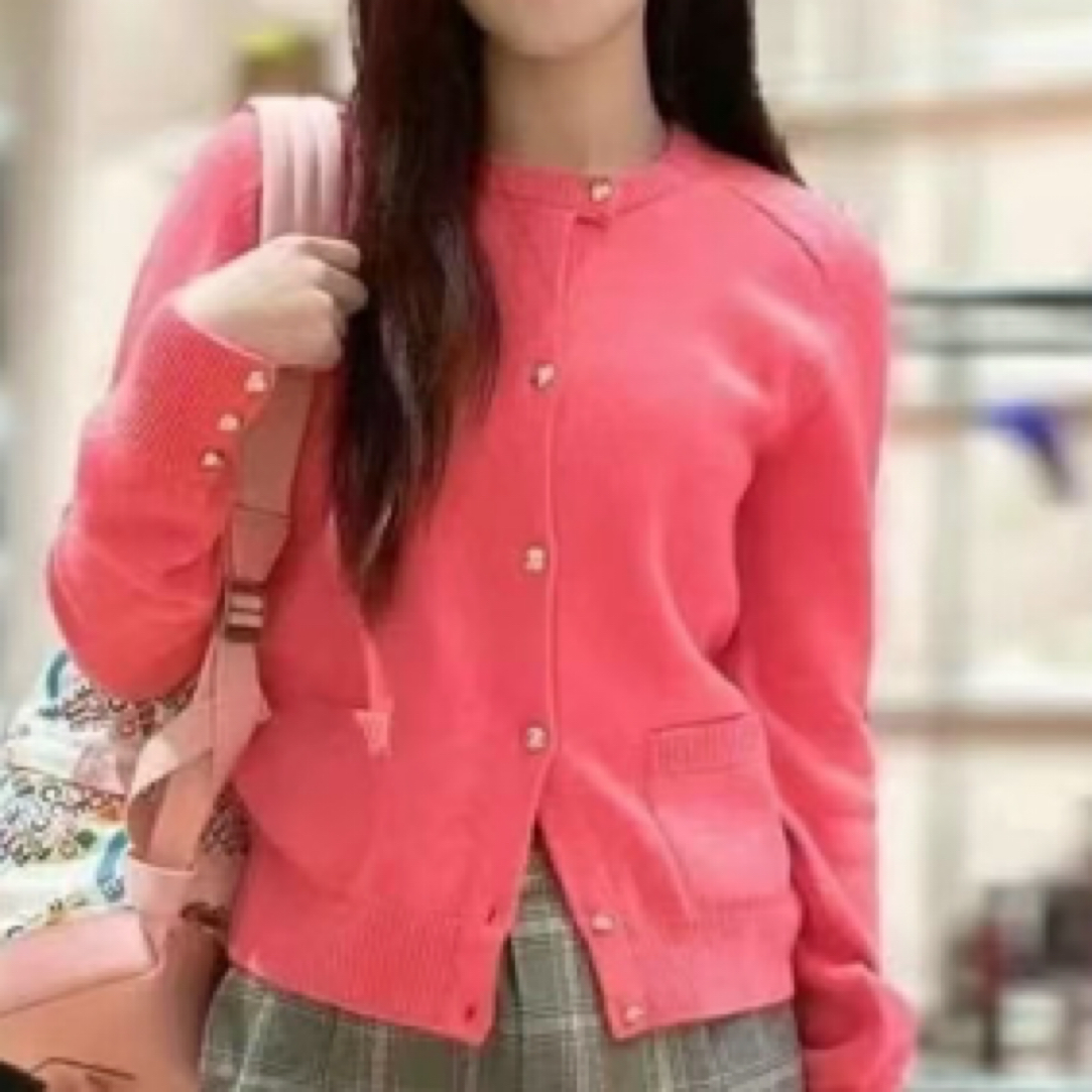 99新 GUCCI/古驰 粉色针织衫/XS码/C00351