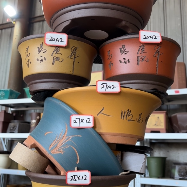 紫砂花盆        100-6