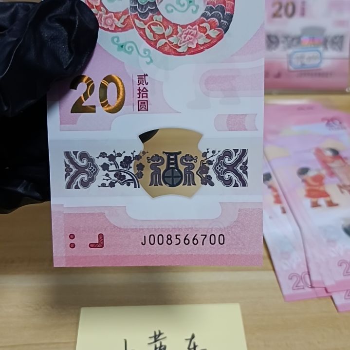塑料蛇钞号码如图所示008566700