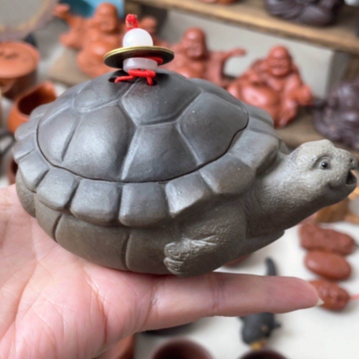 【闪购商品】紫砂茶宠紫砂乌龟壶