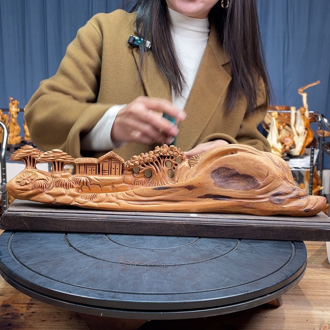 柏木（崖柏）山水倒流香送两盒香