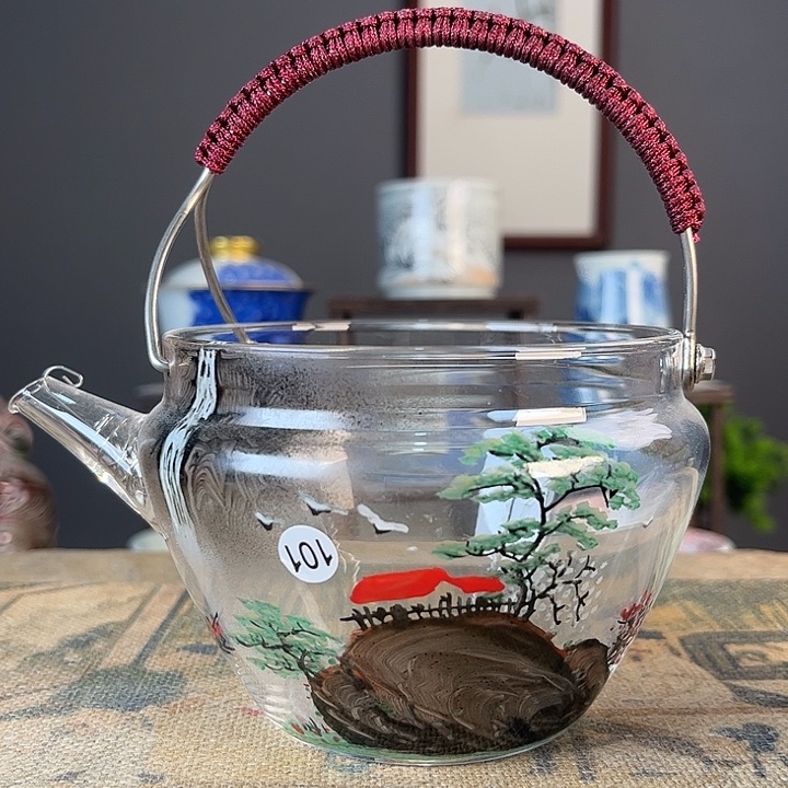 摆件景德柴烧茶杯多人