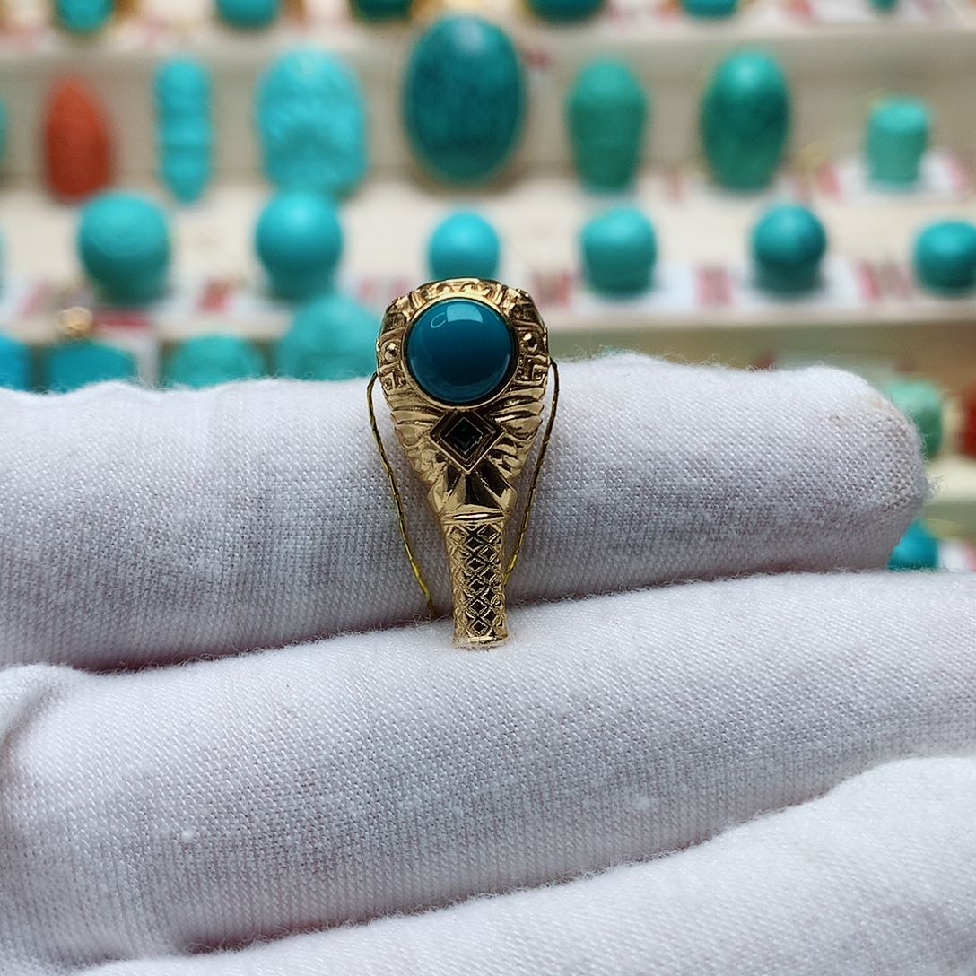 绿松石珠宝半成品未镶嵌