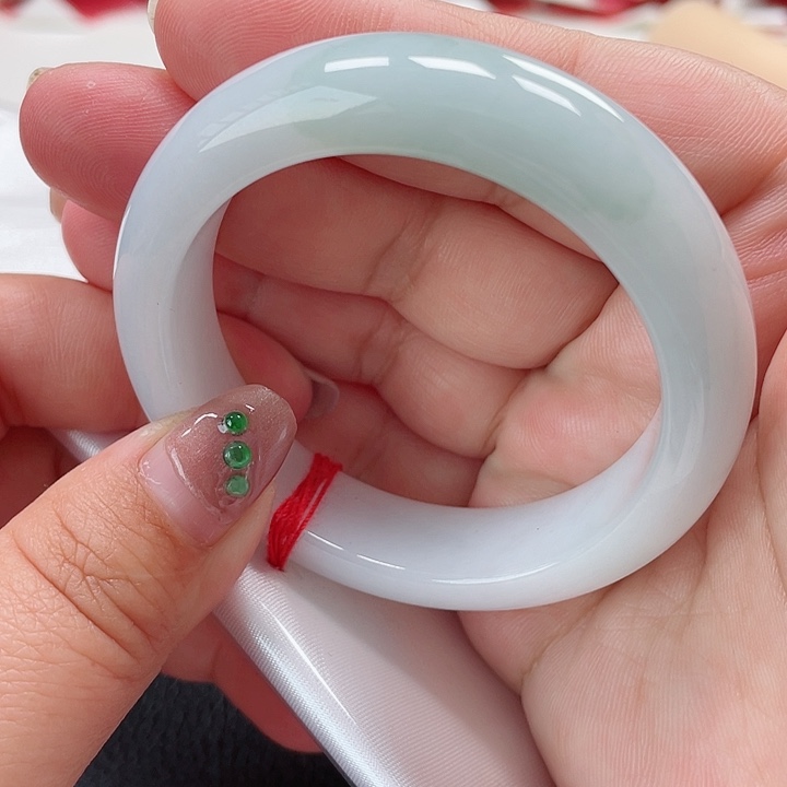 翡翠手镯未镶嵌缅甸翡翠手镯50圈