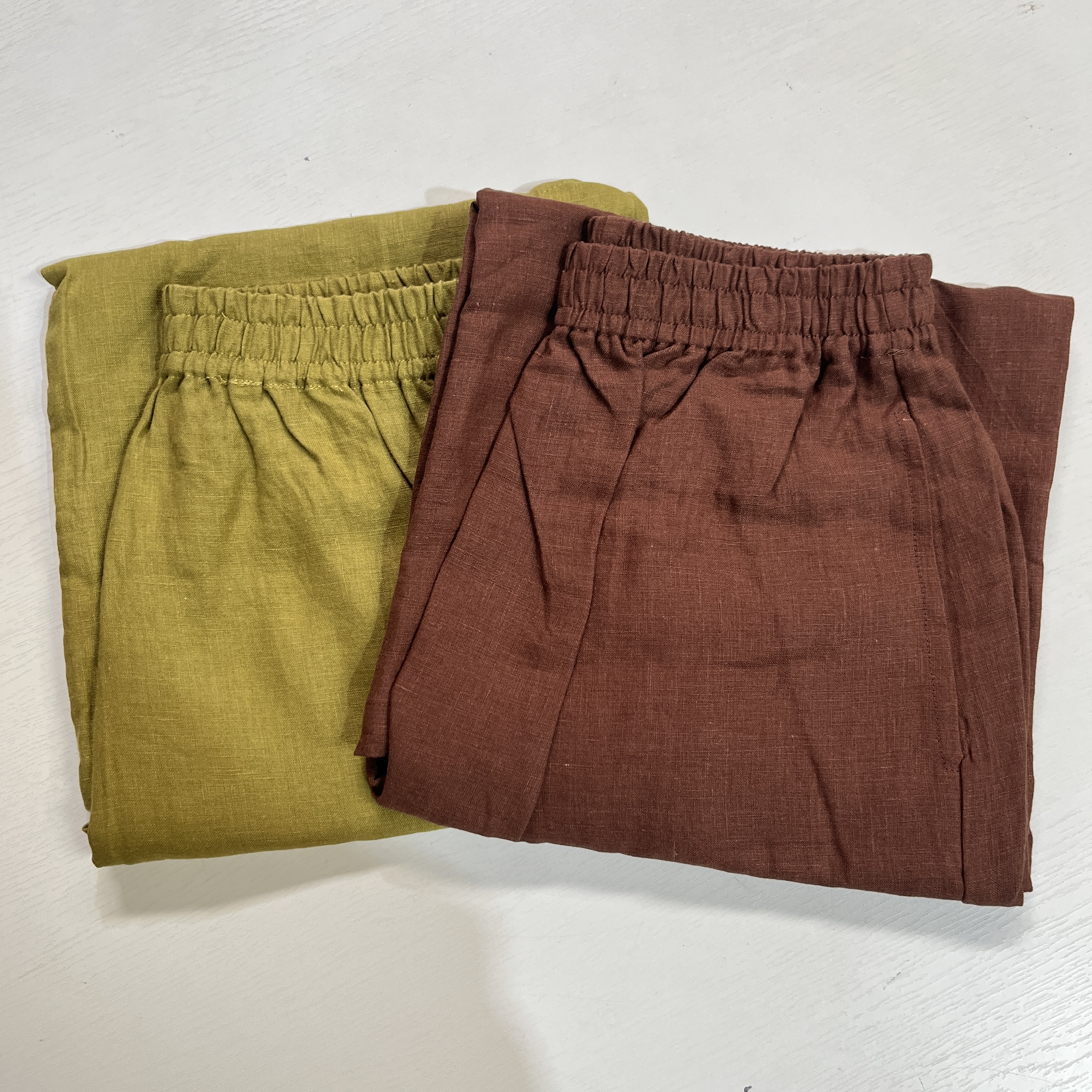 【样品处理】双雨露亚麻直筒裙女款透气舒适瘦显半身裙子