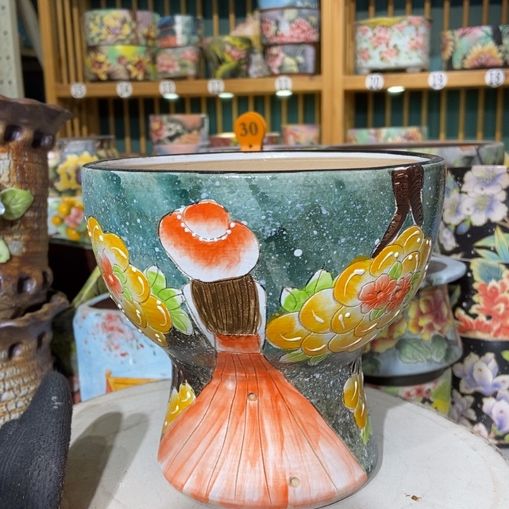 红陶景德镇艺术手绘作品