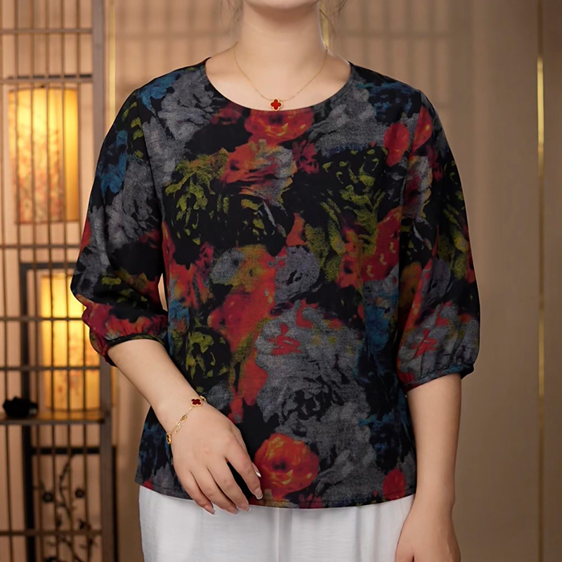 【B-023重工扎染】洋气宽松修身型百搭衬衫