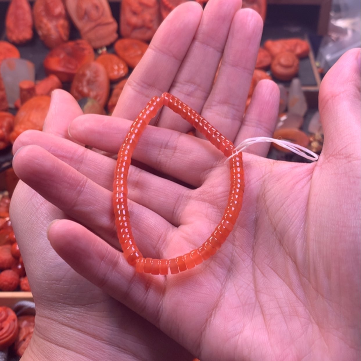 【闪购商品】未镶嵌单圈手串南红玛瑙顺**水