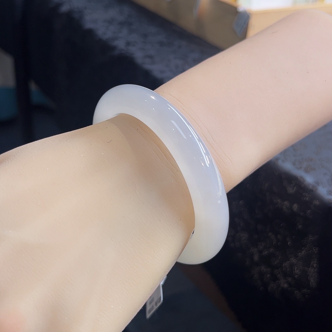 未镶嵌手镯和田玉果冻冰胶紫