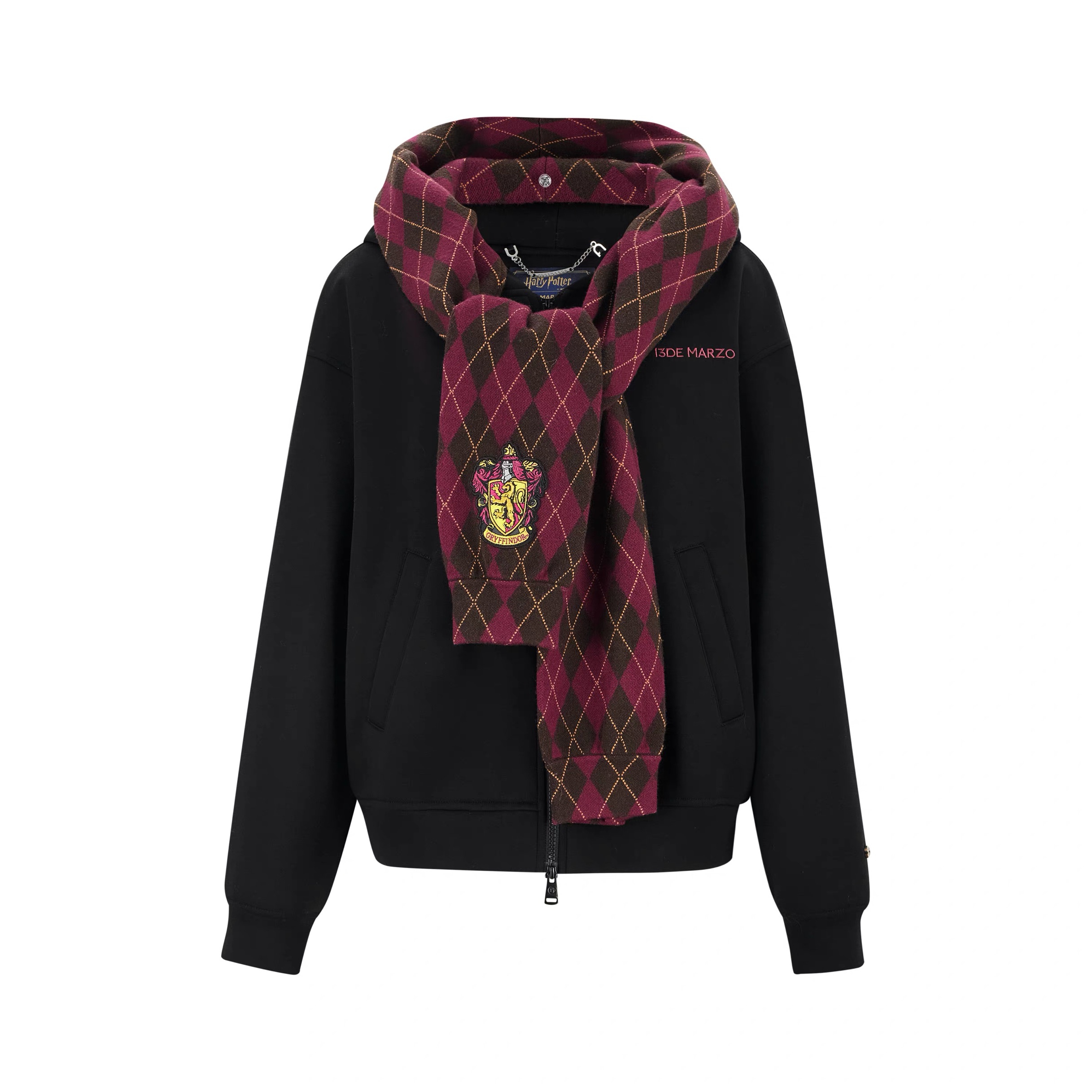 叁叁THREE'S集合店13D*MARZO 哈利波特联名新款四学院卫衣外套