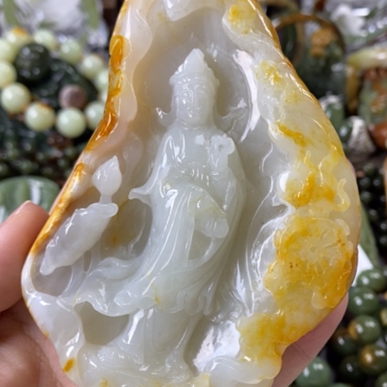 透闪石质玉摆件未镶嵌