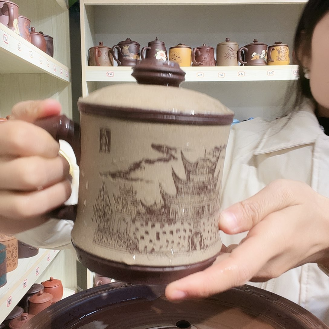 紫砂茶杯手工制作