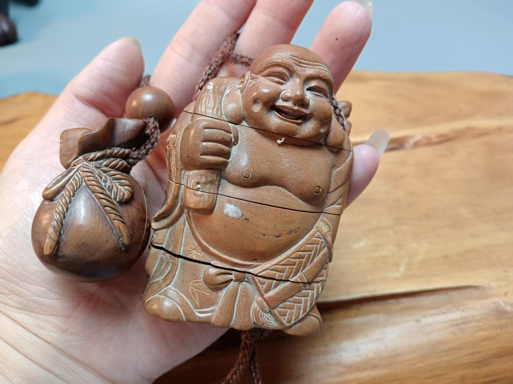 蜜安瓷木制布袋尊烟具