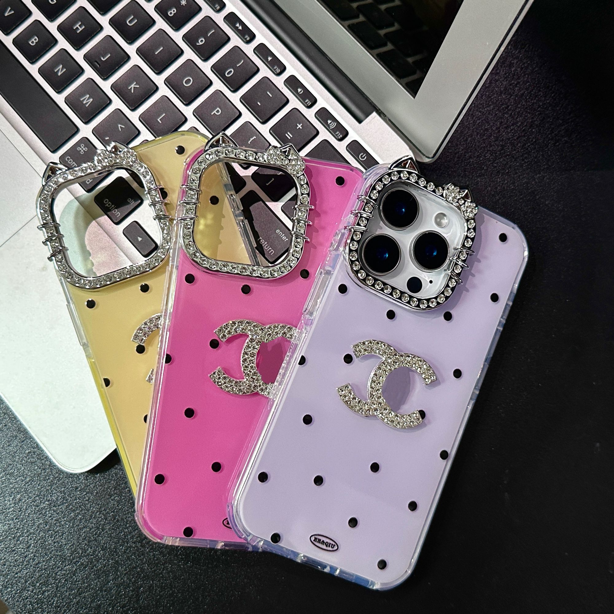 夏日波点果冻色适用苹果16pro max手机壳iphone15/14/13/17女款