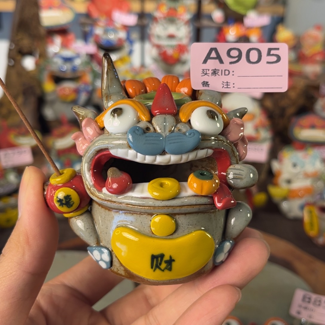 泥塑纯手工茶宠摆件