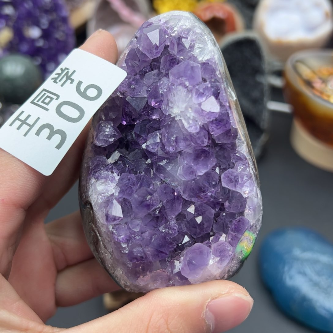 紫晶水晶摆件未镶嵌306
