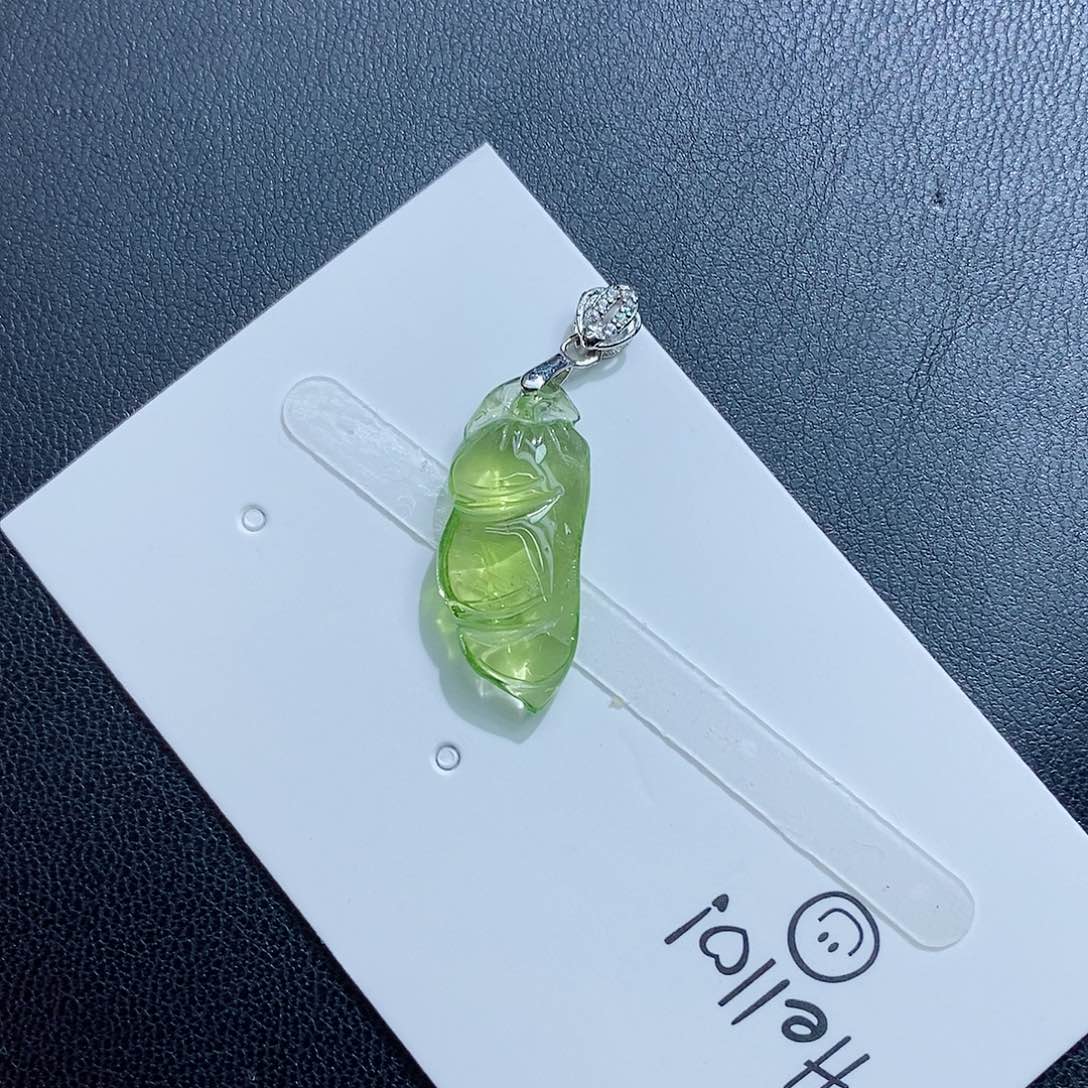 碧玺颈饰未镶嵌碧玺吊坠 