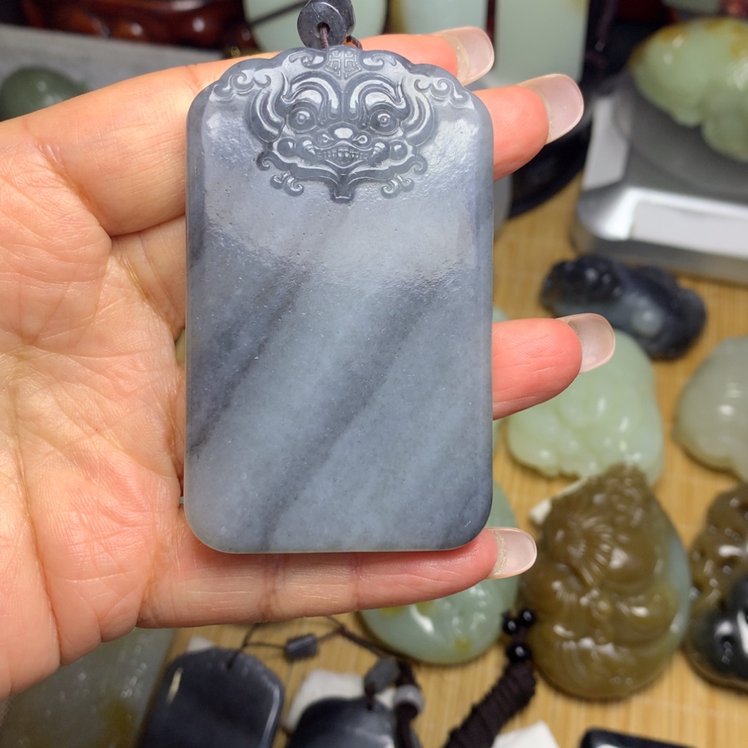 平***乐和田玉未镶嵌挂件