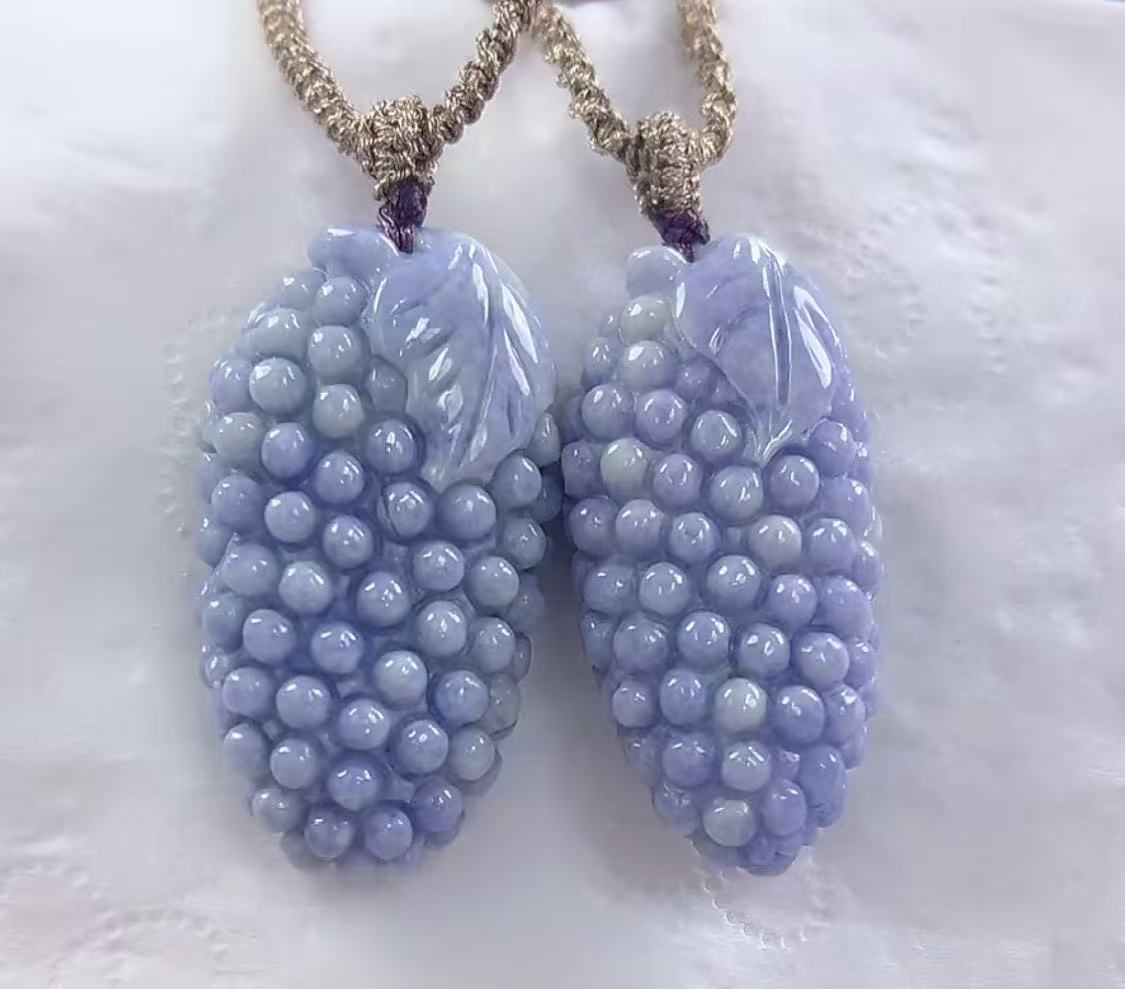 官方正品翡翠A货葡萄吊坠（多样性发货发一件）宽20+高40厚10+送绳