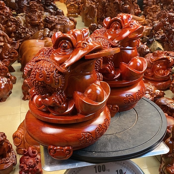 花梨木类小巴花梨木金蝉一对30