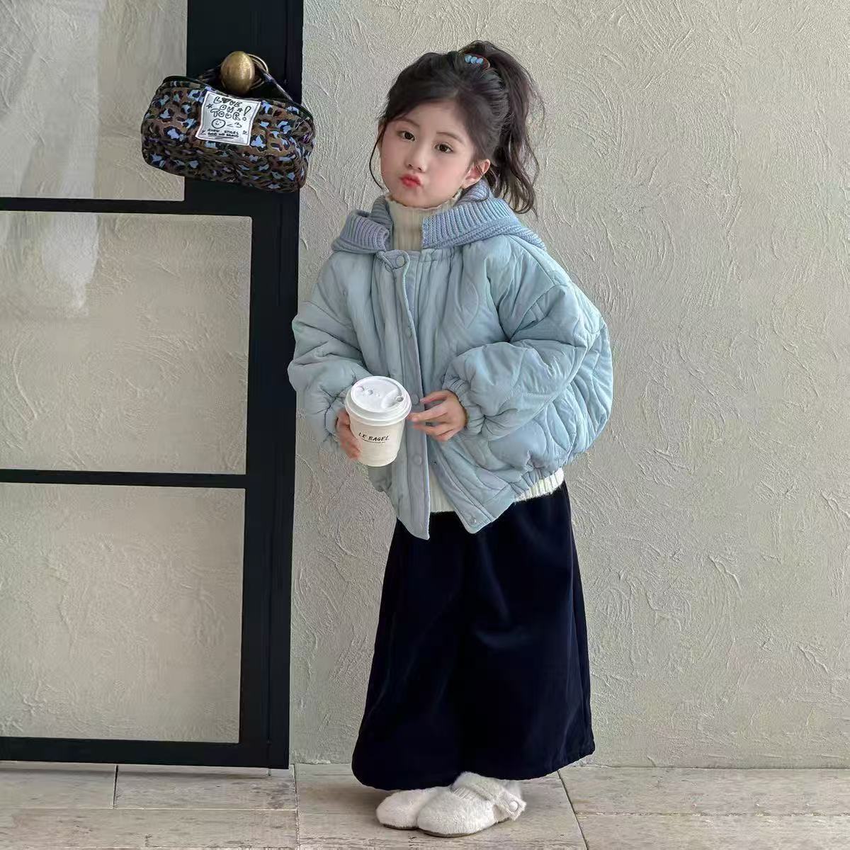 女童冬装棉服2025新款洋气中小童秋冬超好看棉袄女宝冬季夹棉外套